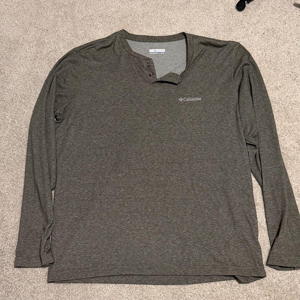 Columbia Men's Olive Long Sleeve Tee